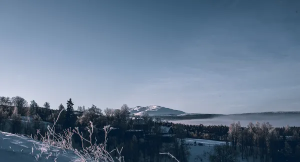 mountain landscape sweden winter